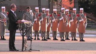 Cérémonie dhommage au major El Gharrafi et au sergentchef Zingarelli [upl. by Adnauqal439]