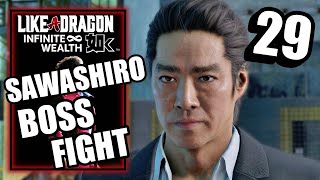 Like a Dragon Infinite Wealth  Sawashiro Boss Fight  Walkthrough Part 29 [upl. by Vadnee]