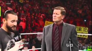 WWE RAW  CM Punk amp John Laurinaitis Reveal Their WWE 13 Covers [upl. by Lyrrehs]