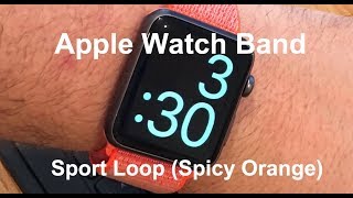 Apple Watch Sport Loop Band SPICY ORANGE Unboxing 🔥🍊 [upl. by Gilbertine]