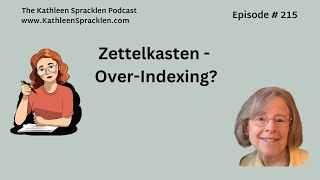 Zettelkasten  OverIndexing [upl. by Langer292]