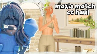 SIMS 4 MAXIS MATCH CC MINI HAUL  LINKS  the sims 4 [upl. by Isaiah]