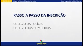 Inscrição 2024  Passo a passo das inscrição Colégios Militares [upl. by Nairdna]