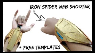 IRON SPIDER  MAN WEB SHOOTER With foam INSPIRED BY SEANS CRAFTS  AAVISHKAR   EASY TO MAKE [upl. by Aisel]