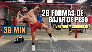 Cardio Hiit 26 Formas de BAJAR DE PESO 39 Minutos Rutina Para Quemar Grasa y Moldear TU CUERPO [upl. by Gerard341]