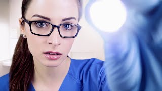 ASMR Deutsch Flüstern Cranial Nerve Exam Roleplay 👩‍⚕️ Arzt Roleplay German ASMR [upl. by Latsryc]