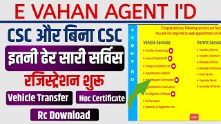 E Vahan Agent Id बिलकुल फ्री  E Vahan Portal Registration  Parivahan sewa user id kaise banaye [upl. by Agnizn]