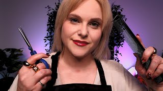 A Relaxing ASMR Haircut amp Colour Consultation [upl. by Norehs23]