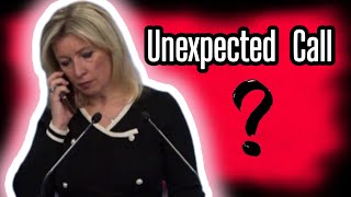 Unexpected Call During Maria Zakharova’s Briefing [upl. by Oeniri159]