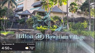 Exploring Hilton Hawaiian Village and Waikiki Beach A Tropical Paradise Walkthrough [upl. by Neyu]