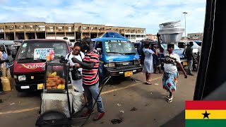 Driving Through Madina Market Lorry Station 🇬🇭 [upl. by Gibbeon]