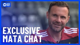 EXCLUSIVE Juan Mata Speaks Ahead Of ALeague Men Season [upl. by Eilah]