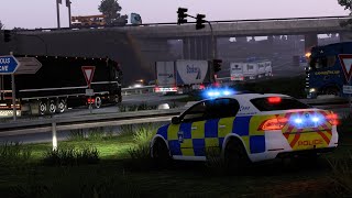 TruckersMP Game Moderator  Police Control at Calais Intersection [upl. by Brebner]