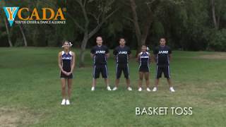 YCADA Cheer  Glossary  Basket Toss [upl. by Juta]