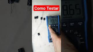 Como Testar Capacitor Eletrolítico no Multímetro Digital [upl. by Nynnahs]