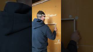 Installing one piece Kerdi Board for shower niche [upl. by Ause]