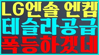 LG에너지솔루션 주가 전망 엔켐 주가 전망 테슬라 공급 폭등 하겠네 엔켐 [upl. by Attenol]