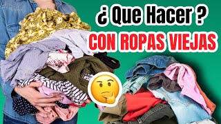 4 IDEAS PARA APROVECHAR ROPA VIEJA y JEANS VIEJO  SHOW DE MANUALIDADES [upl. by Schulz796]