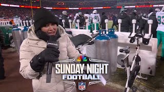 Inside Arrowhead Stadium heating for Miami Dolphins vs Kansas City Chiefs  SNF  NFL on NBC [upl. by Kopp175]