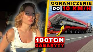 GABARYTY MAMY OGRANICZENIE DO 10kmh OVERSIZE TRANSPORT We have a 10kmh LIMIT [upl. by Eydnarb484]