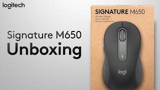 Logitech Signature M650 Unboxing [upl. by Silvestro]