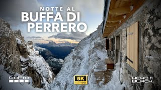 Notte al NUOVO BIVACCO BUFFA DI PERRERO sul Cristallo  Cortina dAmpezzo  Dolomiti 5K [upl. by Akram]