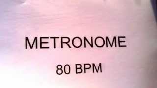 METRONOME 80 BPM [upl. by Novyad]