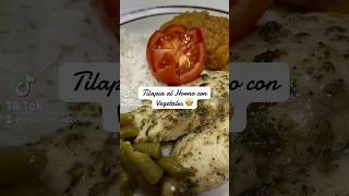 Tilapia al Horno con Vegetales 🥰 youtubeshorts cocinamexicana diostebendiga mexicancuisine [upl. by Demy]