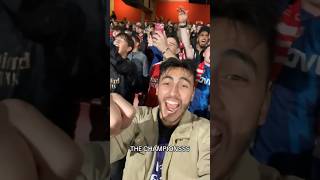 Champions League Anthem at the Emirates Stadium Arsenal Vs PSV🥹 arsenal premierleague [upl. by Brittain195]