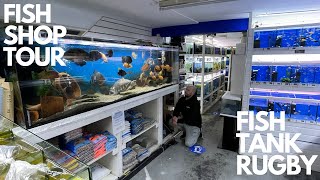 AQUATIC SHOP TOUR AT FISH TANK IN RUGBY ASIAN AROWANA AND LOTS MORE MONSTERS [upl. by Wadell]