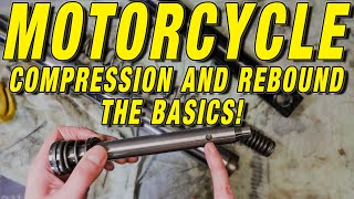 Motorcycle Compression and Rebound basics  Explained Simply [upl. by Aikcin]