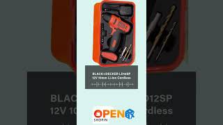 BLACKDECKER LD12SP 12V 10mm LiIon Cordless Variable Speed Reversible DrillDriver [upl. by Lebezej]