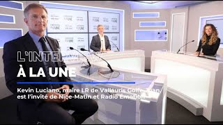 Kevin Luciano maire de Vallauris Golfe Juan est linvité de LInterview à la une [upl. by Vita]