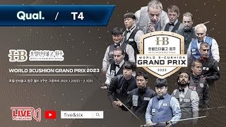 Table 4 Hotel Inter Burgo Wonju World 3Cushion Grand Prix 2023  Q [upl. by Kere]