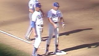 NLDS 1981 Gm5 Garvey triples to put Dodgers up 40 [upl. by Layap547]