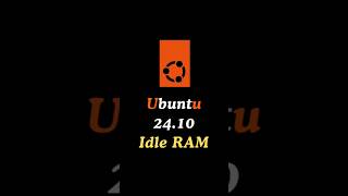 Ubuntu 2410 Idle RAM linux ubuntu [upl. by Ainos772]