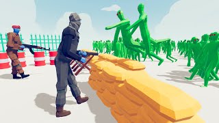 Zombie 100 Units vs Army Soldier  Totally Accurate Battle Simulator TABS [upl. by Obelia890]