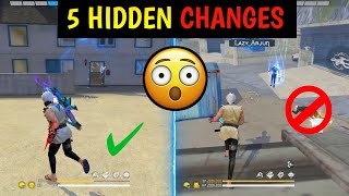 5 Hidden Changes 99 Players Dont Know About After New OB40 Update  Garena Free Fire [upl. by Doe]