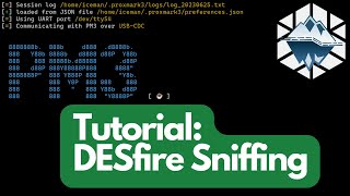 Proxmark3 Tutorial Sniffing MIFARE DESFire Cards [upl. by Lebasile]