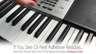 Removing Piano Key Stickers The Right Way [upl. by Harneen]