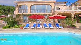 Magnificent villa in Lloret de mar with sea view  Spain  Costa Brava  Club Villamar [upl. by Revilo808]