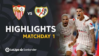 Resumen de Sevilla FC vs Rayo Vallecano 30 [upl. by Yurt]