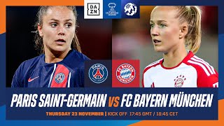 PSG  FC Bayern München  UEFA Womens Champions League 202324 Spieltag 2 Ganzes Spiel [upl. by Eedya652]