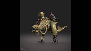 Steampunk Thunderjaw walking animation [upl. by Colbye]