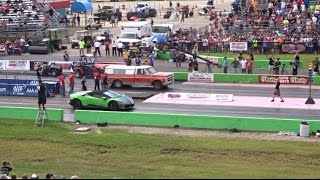 Lamborghini vs FARM TRUCK DRAG RACE  STREET OUTLAWS [upl. by Fisken]