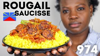 Le VRAI ROUGAIL SAUCISSE 🇷🇪 Recette dun Classique de la Réunion [upl. by Rozalie437]