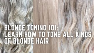 How to Tone Blondes learn to formulate for every color of blonde  icy beige sunny warm [upl. by Janifer]