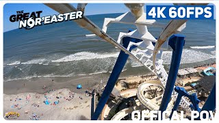 Official Great NorEaster onride 4K POV 60fps  Moreys Piers Wildwood NJ [upl. by Arim]