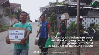 ZAKATMU SPESIAL Penyintas Gempa Bandung terima zakat dari Warung Spesial Sambal Yogyakarta [upl. by Noemad]