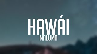 Hawái  Maluma Lyrics Video [upl. by Arabele]